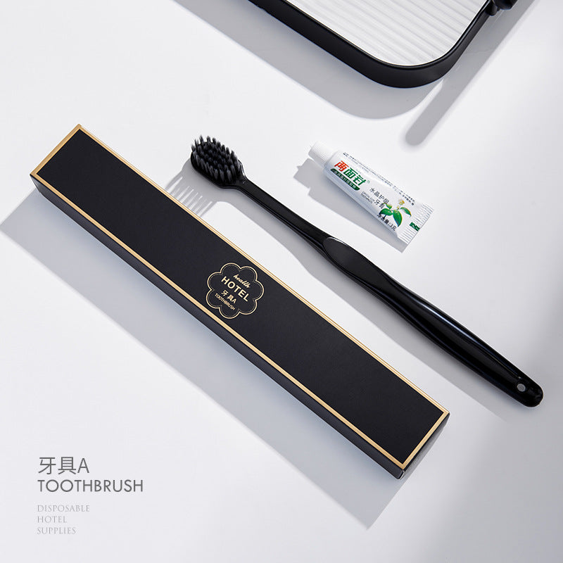 Hotel hotel disposable toothbrush boxed toiletries B & B disposable supplies set consumables customization