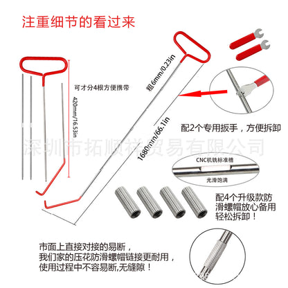 A car stainless steel hook repair and restoration toolkit