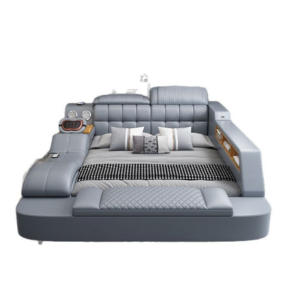 A tatami bed massage, leather bed 1.8 meters multifunctional wedding bed storage soft bed modern simple master bedroom double bed