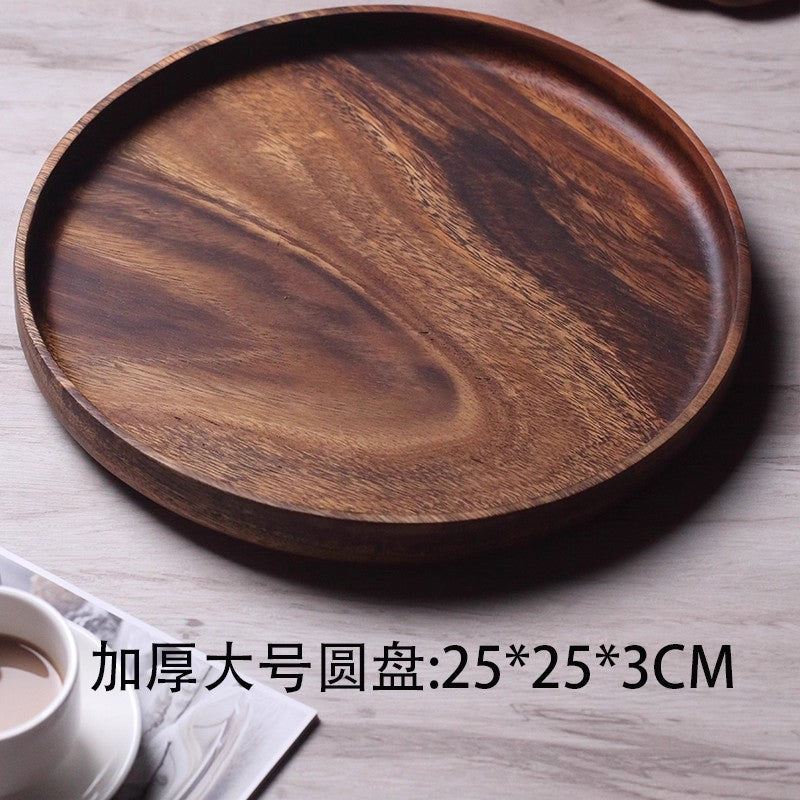 A walnut solid wood tray snack tray