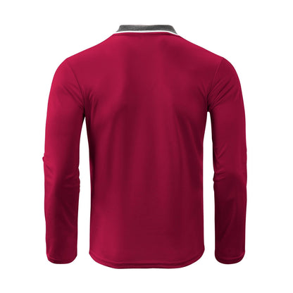 A European and American cross-border men's polo shirt fashion lapel golf wear men's sports long-sleeved POLO shirt wholesale