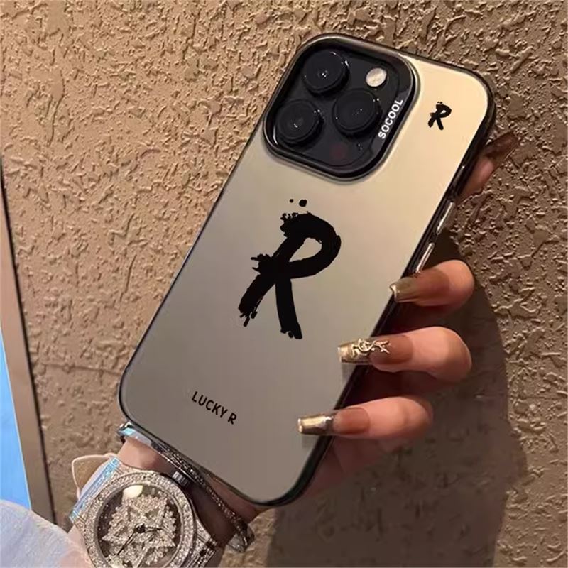 A letter printed mobile phone protective case