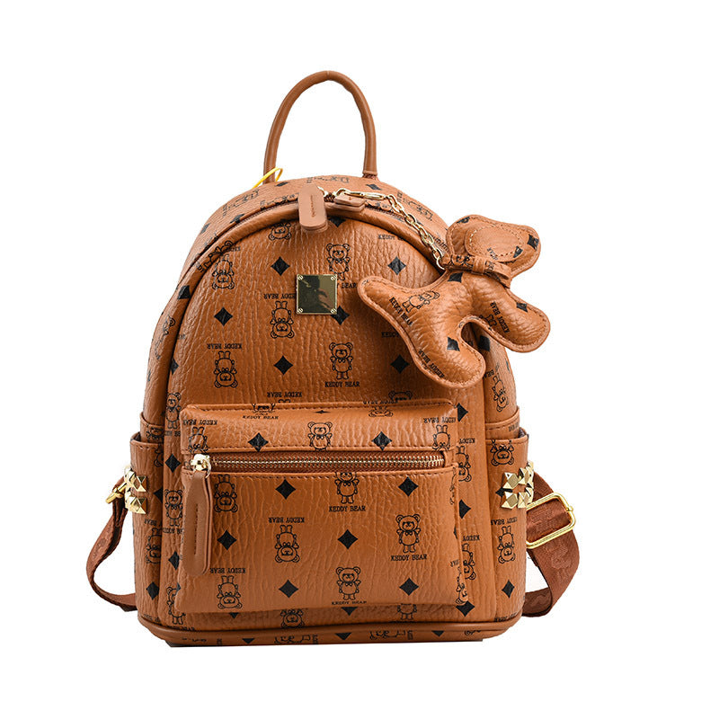 A new trendy fashion versatile large capacity lightweight backpack foreign style handbag