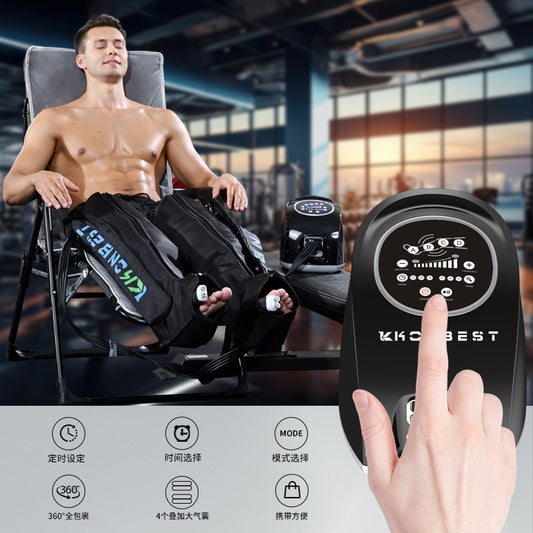 A Four-chamber air wave pressure massager Leg muscle relaxation massager Air pressure leg beauty instrument