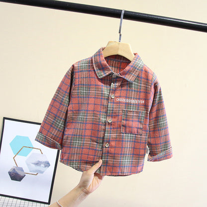 A children's long-sleeved shirt