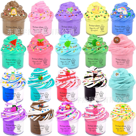 A 60ml Butter Puree Slime Cotton Puree Set