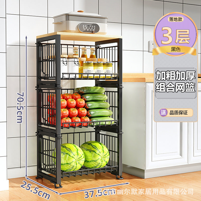 A basket rack storage rack