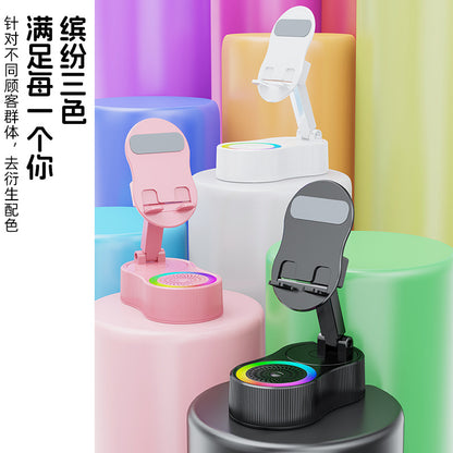 A power bank bluetooth speaker mobile phone holder