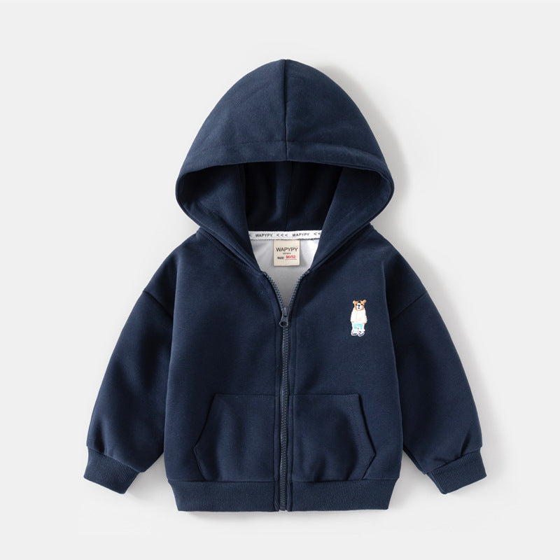 A children's hooded sweater