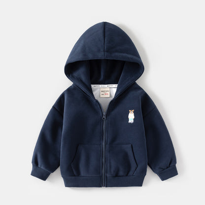 A children's hooded sweater