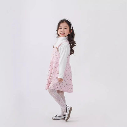 A] Children's spring dress casual princess style