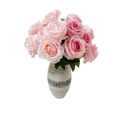 A 9 head Anna rose wedding home decoration rose auditorium hotel scene set DIY design fake flower