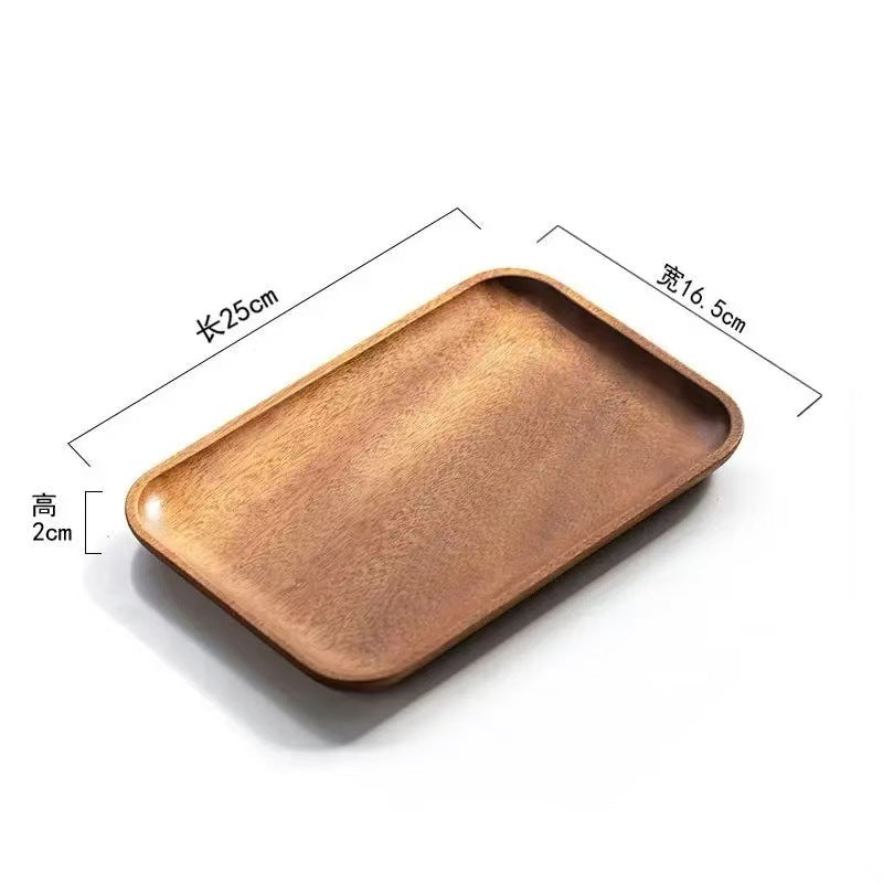 A walnut solid wood tray snack tray
