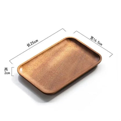 A walnut solid wood tray snack tray