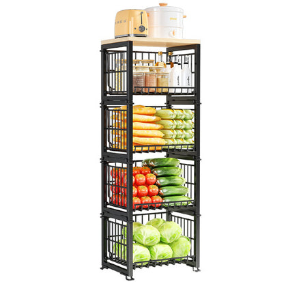 A basket rack storage rack