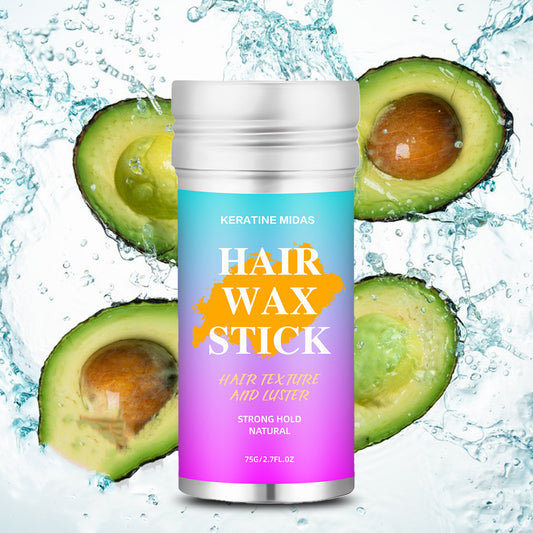 A Keratine Midas 75G styling hair wax stick for men and women styling frizzy broken hair finishing cream styling aluminum can hair - Mixbatch