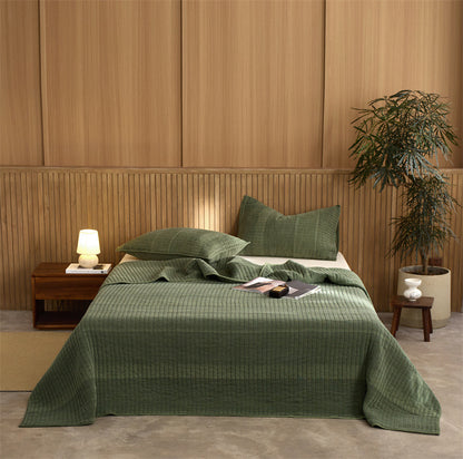 طقم أسرة من ثلاث قطع مصنوع من خيوط القطن 