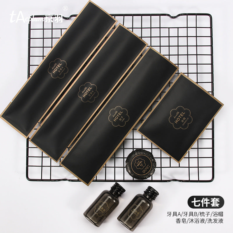 Hotel hotel disposable toothbrush boxed toiletries B & B disposable supplies set consumables customization