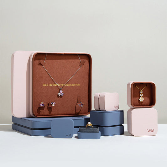 A leather jewelry box