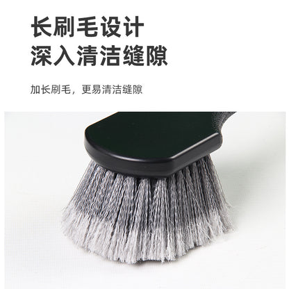 A car tire cleaning brush