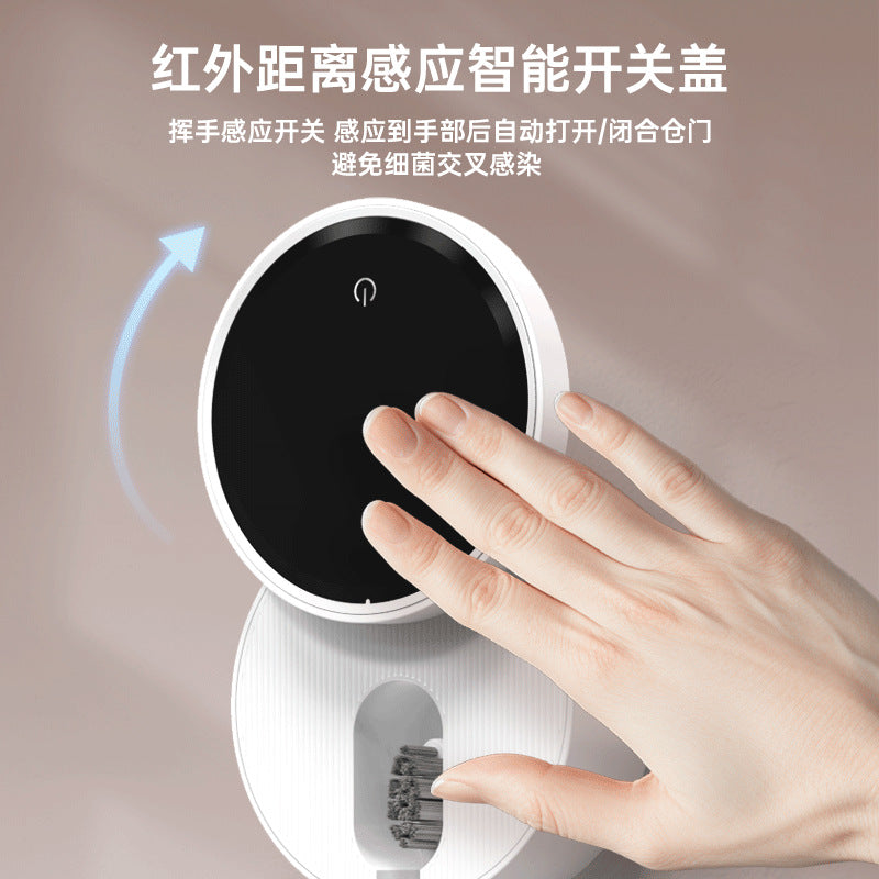 A toothbrush ultraviolet intelligent sterilizer