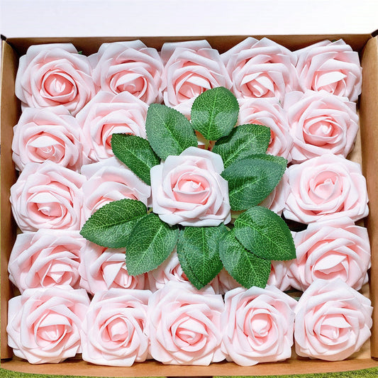 A 25 roses European gift box foam pe roses with rod Gator simulation fake flower Valentine's Day bouquet