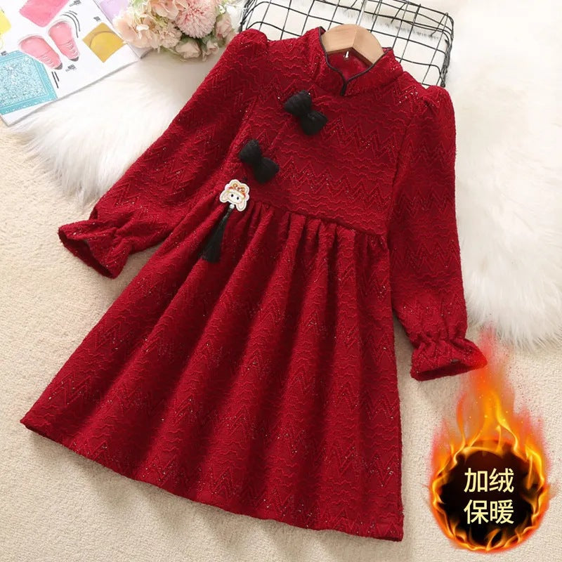 A children's fleece dress