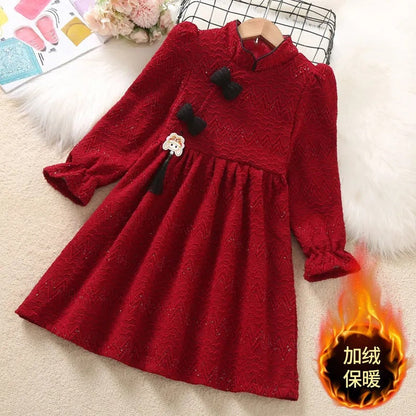 A children's fleece dress