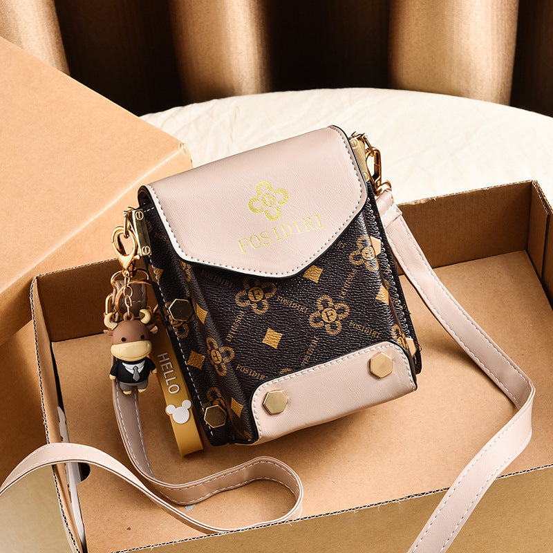 A live broadcast new mini mobile phone bag Internet celebrity live broadcast bag fashion shoulder messenger bag retro small bag - Mixbatch
