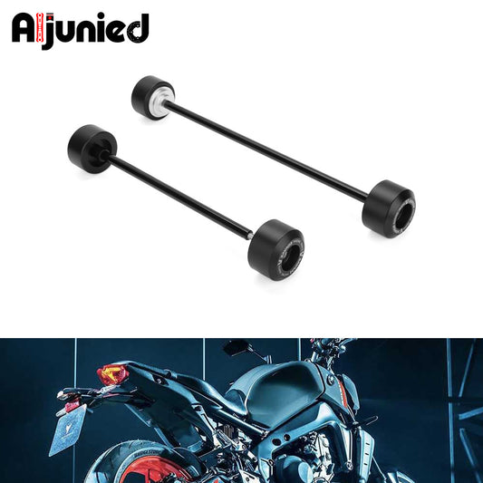 A Suitable for Yamaha MT-09 Tracer9 GT anti-collision and anti-drop protective ball front and rear wheel bars and wheel axles anti-drop glue