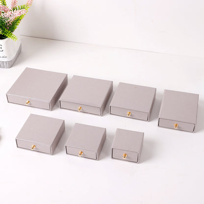 A rivet drawer jewelry box hot gold stamping process