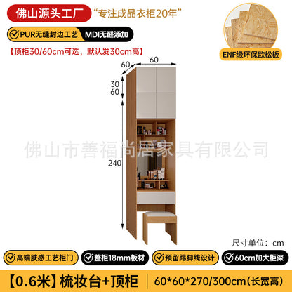 A The solid wood wardrobe with OSB board ENF grade melamine paint finish