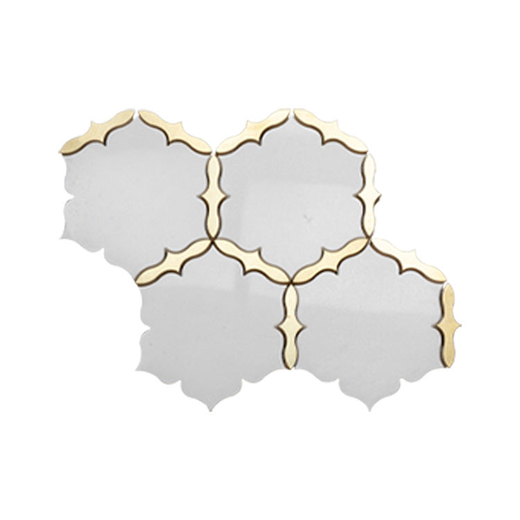 A natural marble shower room wall tiles