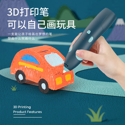 A 3D  Bulid-in battery children DIY printing pen USB charging use