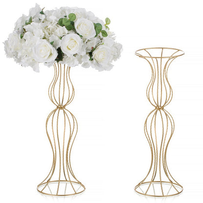 A flower stand banquet arrangement props