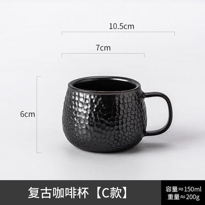 A creative ceramic cup and saucer