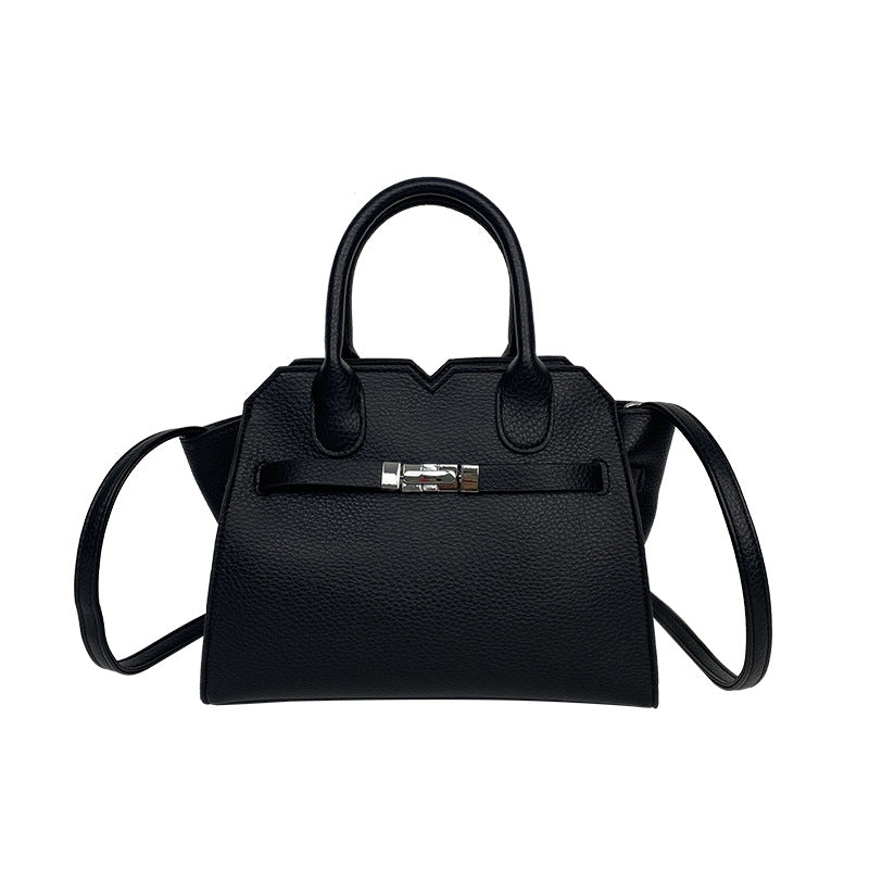 A simple premium platinum bag texture handbag large capacity Kelly bag women's new trendy fashion shoulder messenger bag
