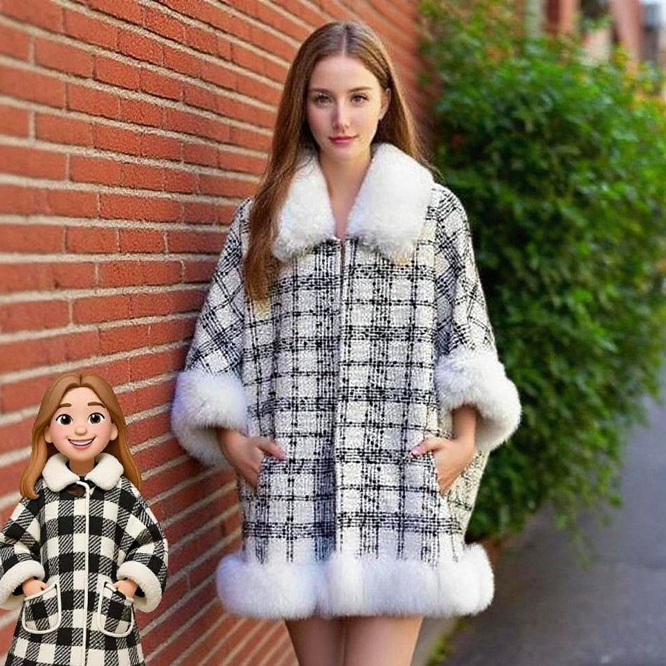 A faux fur jacket