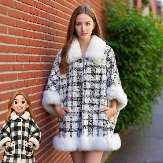 A faux fur jacket