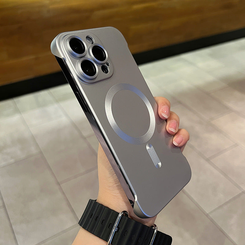 A Magnetic borderless phone case