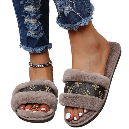 A plush slipper