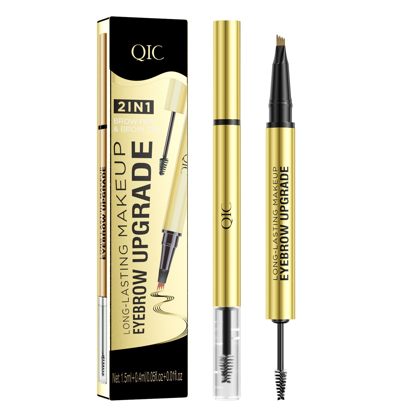 A liquid eyebrow pencil eyebrow glue 2in1 waterproof and sweat-proof
