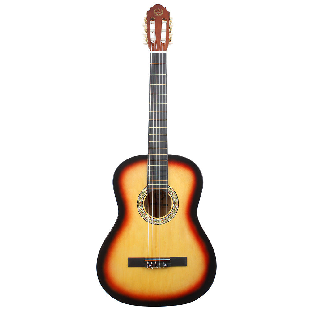 A classical guitar 38 inch beginner introductory practice piano beginner adult rounded acoustic guitar guita