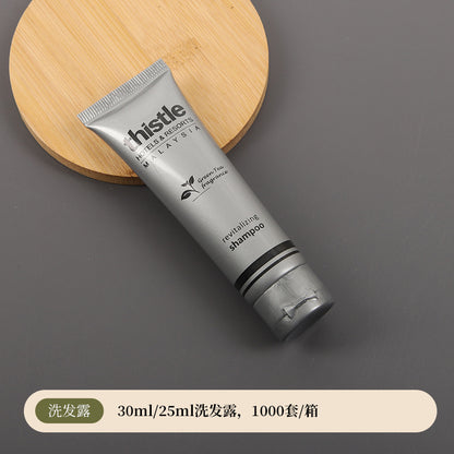 مجموعة أدوات النظافة الشخصية الفندقية للاستخدام مرة واحدة، حقيبة من غشاء الألومنيوم 