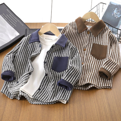 A children's long-sleeved shirt
