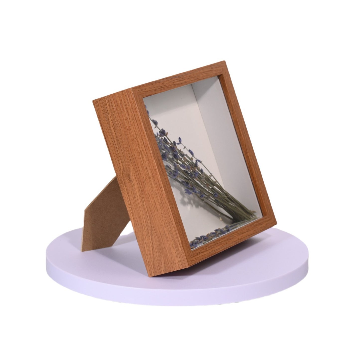 A MDF immortal flower hollow three-dimensional dried flower photo frame 3cm, rose specimen gift handmade ornament table photo frame