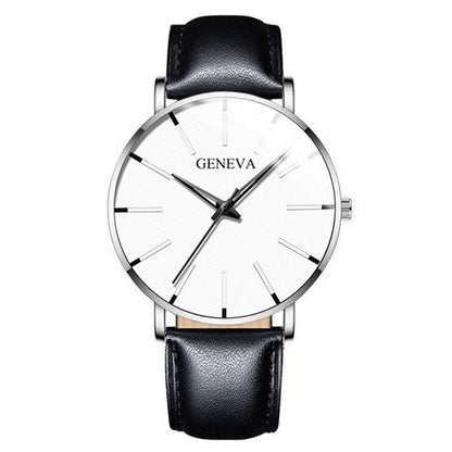A Geneva Fashion Mesh Strap Watch Men's Watch Colorful Scale Men's Watch Business Quartz Watch Wholesale - Mixbatch