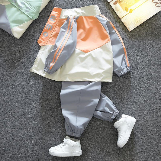 A children's clothing boys spring and autumn suit two-piece set