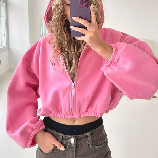 A hoodie long sleeve sweater