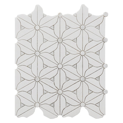 A metal stone mosaic wall tile